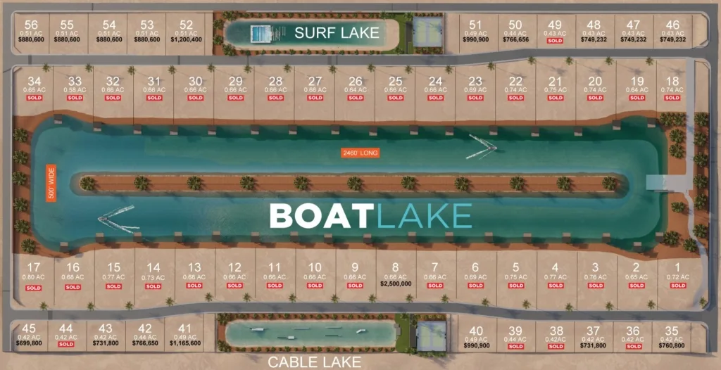 Southern Shores Lot Layout