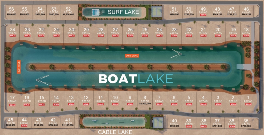 Southern Shores Lot Layout